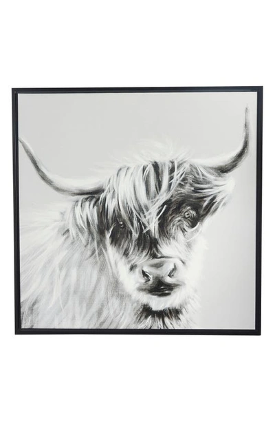 Uma Wildlife Canvas Wall Art In White