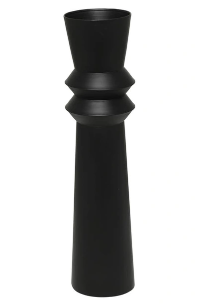 Uma Novogratz Metal Vase In Black