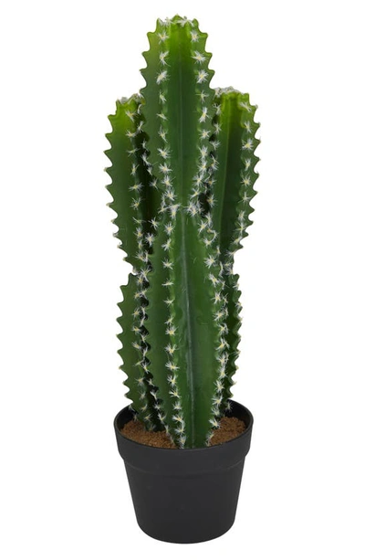 Uma Potted Artificial Cactus In Green