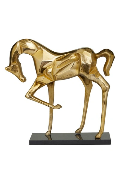 Uma The Novogratz Aluminum Horse Statue In Gold