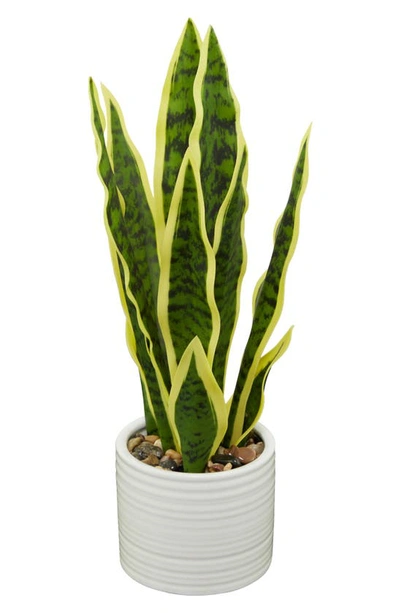 Uma Artificial Snake Plant In Green