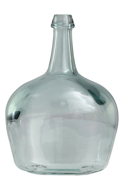 Uma Recycled Glass Vase In Gray