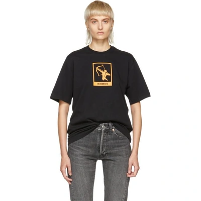 Vetements Black Sagittarius Horoscope T-shirt In Black/ Sagitarius