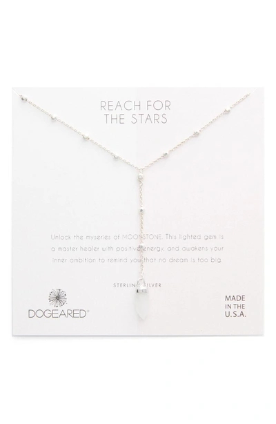 Dogeared Reach For The Stars Y-necklace In Silver