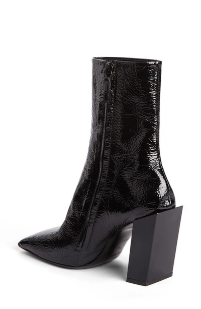 Balenciaga Square Toe Boot In Black Leather