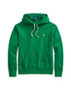 Polo Ralph Lauren The Cabin Fleece Hoodie Man Sweatshirt Emerald Green Size L Cotton, Polyester