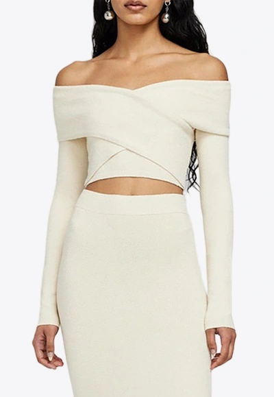 Simkhai Aiden Off-shoulder Top In Natural