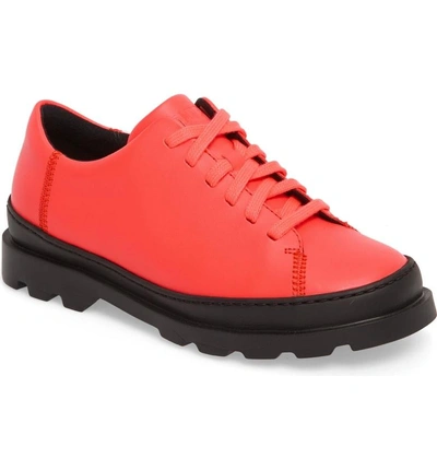 Camper Brutus Sneaker In Bright Pink Leather