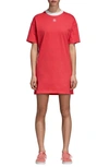 Adidas Originals Originals Trefoil T-shirt Dress In Core Pink