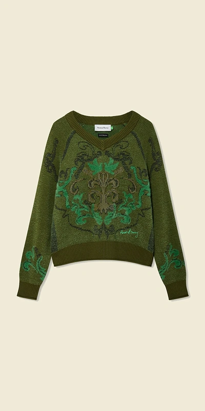 House Of Sunny The Prince Knit In Green