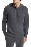 Nordstrom Cashmere Sweater Hoodie In Grey Shade Heather