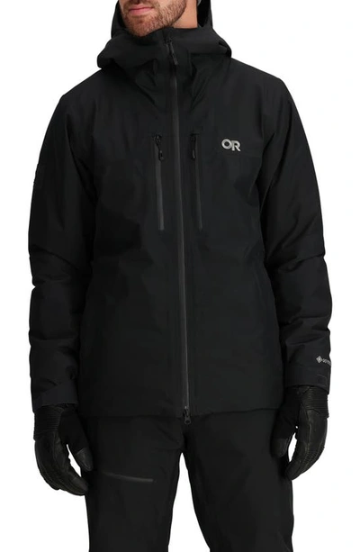Outdoor Research Tungsten Ii Gore-tex® Waterproof Snow Jacket In Black