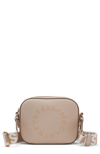 Stella Mccartney Perforated Logo Faux Leather Camera Bag In 9200 Cream