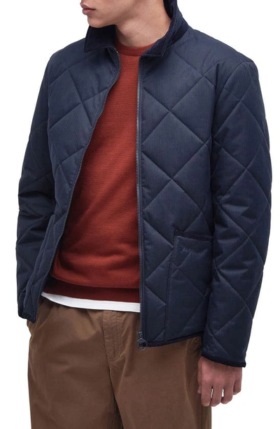 Barbour Easton Liddesdale Quilted Jacket In Navy