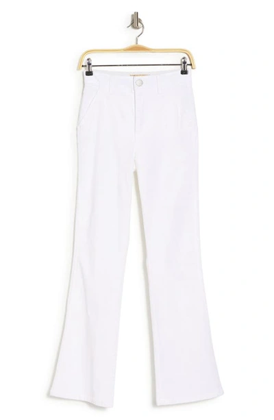 Democracy Ab Tech High Waist Itty Bootcut Corduroy Pants In Off White