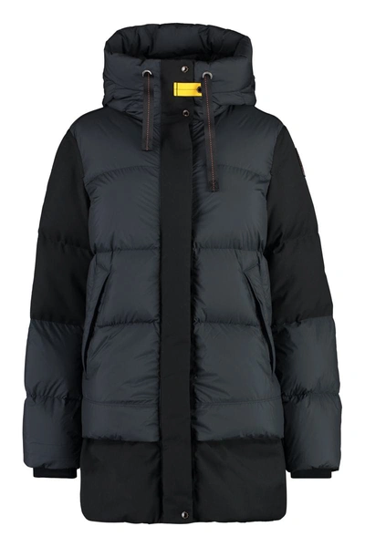 Parajumpers Sybella Long Down Jacket In Black