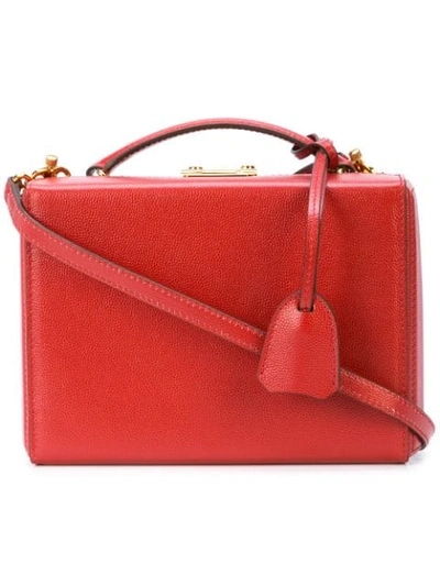 Mark Cross Grace Small Leather Cross Body Bag In Red