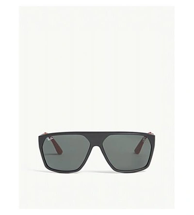 Ray Ban Rb4309 Square frame Sunglasses In Black ModeSens