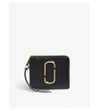 Marc Jacobs Black Snapshot Mini Saffiano Leather Purse In Black/baby Pink