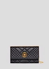 Versace Quilted Medusa Evening Bag In Black