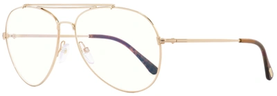 Tom Ford Unisex Sunglasses Tf497 Indiana 028 Gold/brown 60mm In White