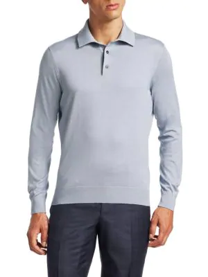 ermenegildo zegna long sleeve polo