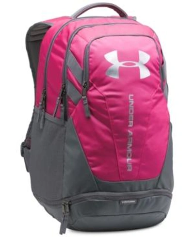 Under Armour Hustle Storm Backpack In Black/mint