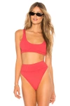 Beach Riot X Revolve Peyton Bikini Top In Red