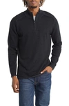 The Normal Brand Jimmy Cotton Quarter-zip Sweater In Blue