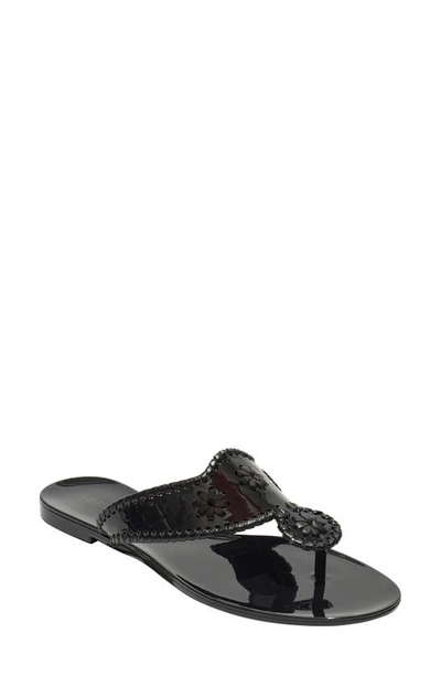 Jack Rogers Jacks Jelly Sandal In Black