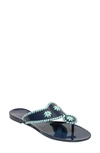 Jack Rogers Jacks Jelly Sandal In Midnight,turquoise