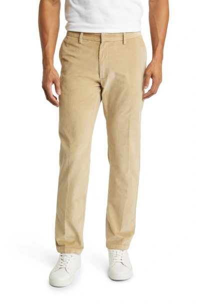 Scott Barber Supima Cotton Stretch Corduroy Chino Pants In Khaki