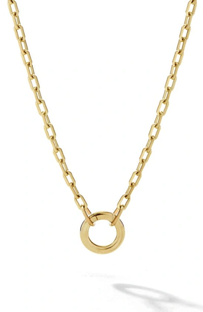 Cast The Mini Link Pendant Necklace In 9k Yellow Gold