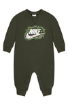 Nike Babies' Icon Graphic Romper In Brown