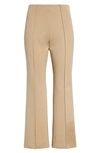 Atm Anthony Thomas Melillo Ponte Knit Kick Flare Pants In Soft Fawn