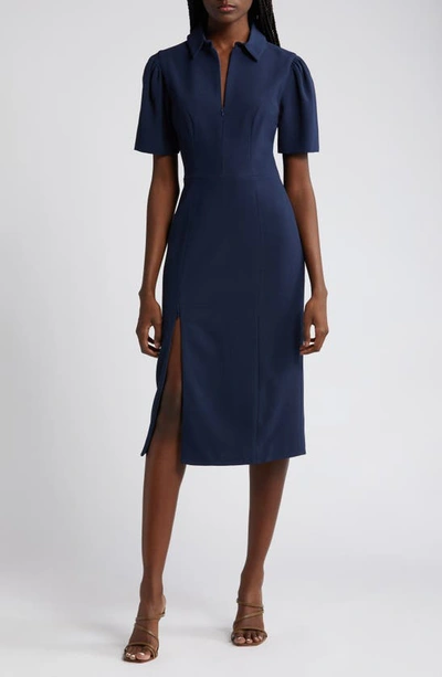 Dress The Population Gloria Dress In Midnight Blue