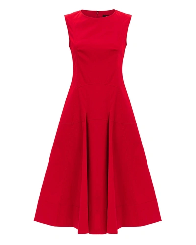 Derek Lam Fit-and-flare Red Midi Dress