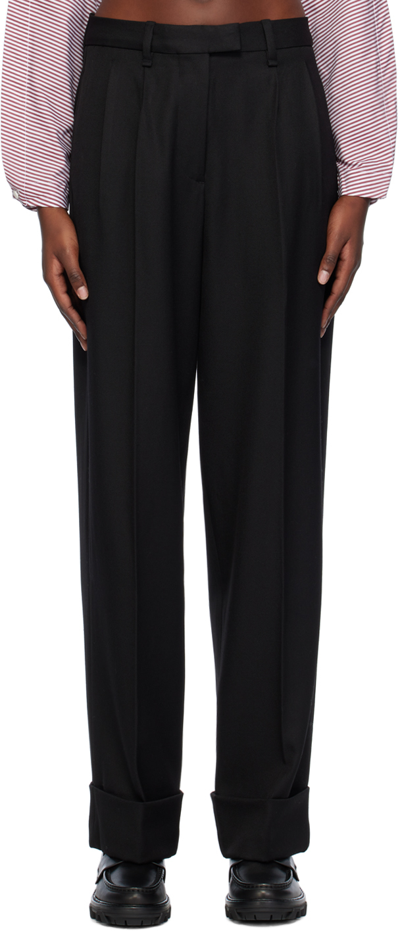 Rag & Bone Women's Marianne Wool Wide-leg Trousers In Black