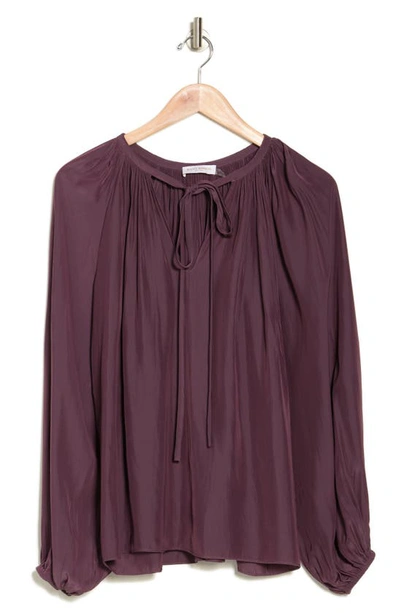 Ramy Brook Paris Poet Blouse In Sangria