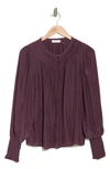 Ramy Brook Isla Button-down Blouse In Sangria