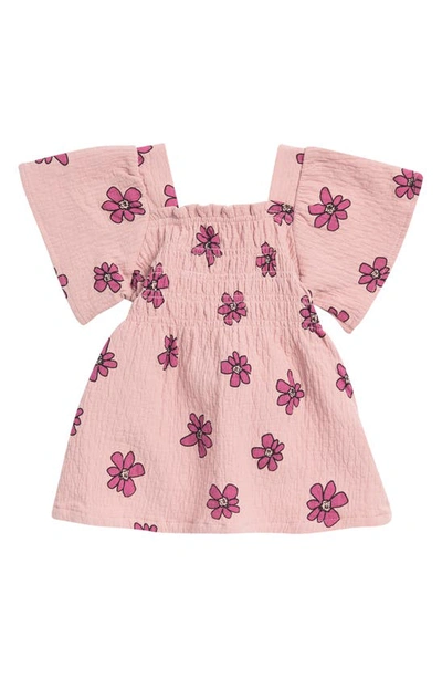 Jessica Simpson Babies' Smocked Dress In Mauve