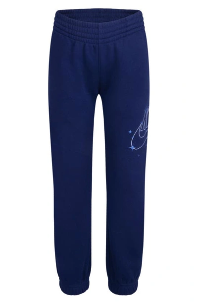 Nike Kids' Shine Logo Sweatpants In Midnight Navy