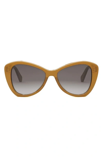 Celine Butterfly Sunglasses In Light Brown / Gradient Brown