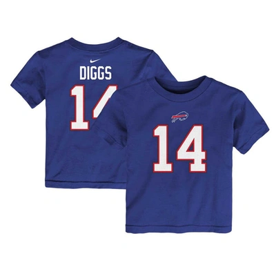 Nike Kids' Toddler  Stefon Diggs Royal Buffalo Bills Player Name & Number T-shirt