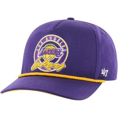 47 ' Purple Los Angeles Lakers Ring Tone Hitch Snapback