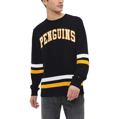 Tommy Hilfiger Black Pittsburgh Penguins Nolan Long Sleeve T-shirt