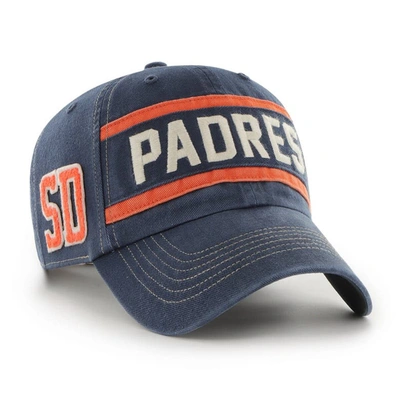 47 ' Navy San Diego Padres Hard Count Clean Up Adjustable Hat