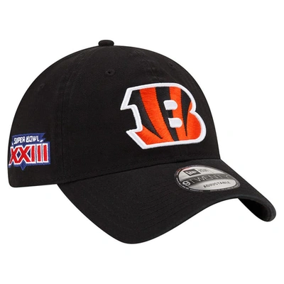 New Era Black Cincinnati Bengals Distinct 9twenty Adjustable Hat