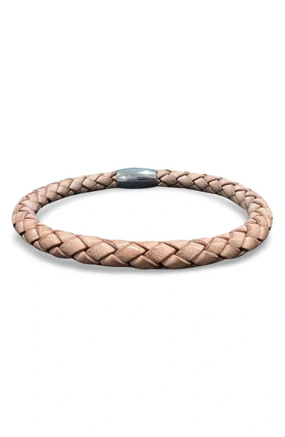 Liza Schwartz Leather Bracelet In Neutral