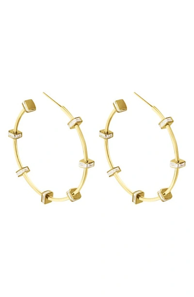 Liza Schwartz Bridget Large Hoop Earrings In Gold